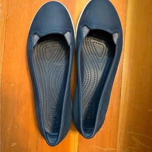 CROCS Blue Comfort Flats Slip-On Style